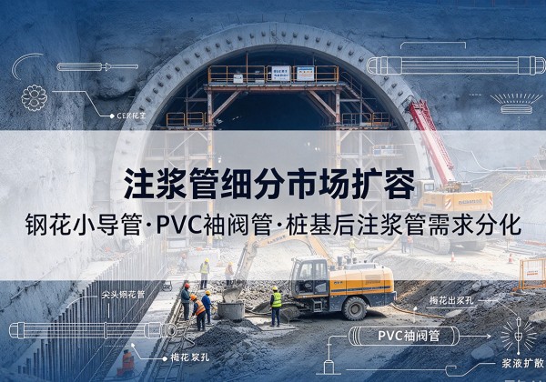 故城注浆管细分市场扩容，隧道钢花小导管、PVC 袖阀管、桩基后注浆管需求分化